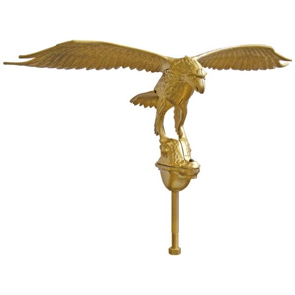Perched Eagle Ornament 24"x10" Gold